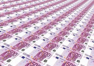 Teppich mit 500 Euro Scheinen